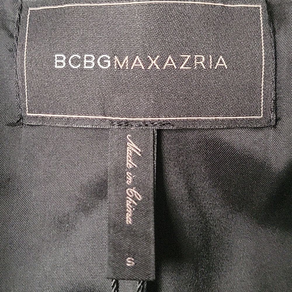 NWT BCBG Max Azria Black Penn Blazer Jacket Sz S Peplum Crop Feminine Luxury - Picture 5 of 10